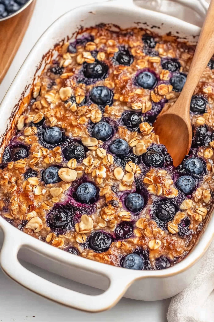 Delicious Blueberry Baked Oatmeal