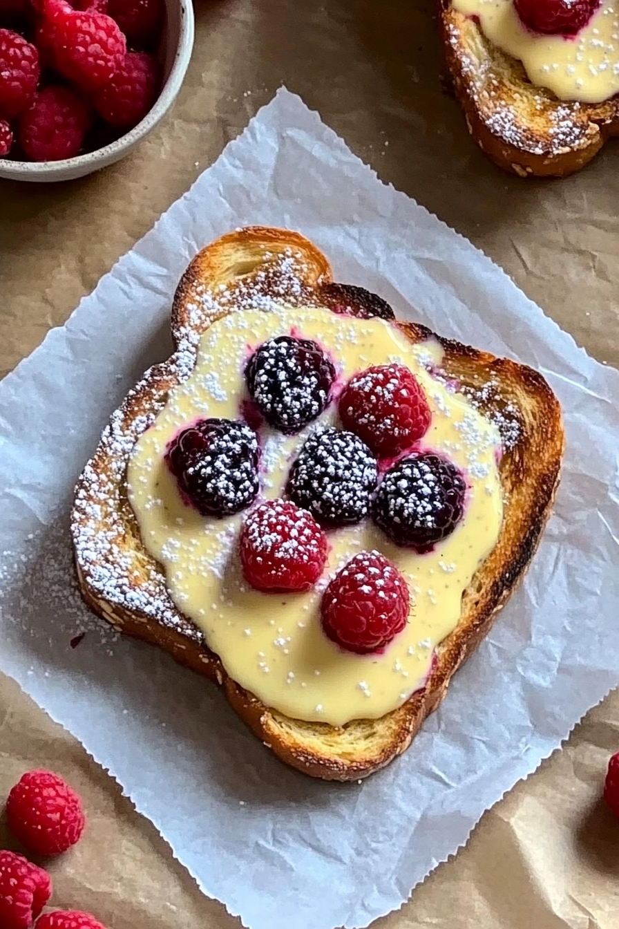 Delicious yogurt toast