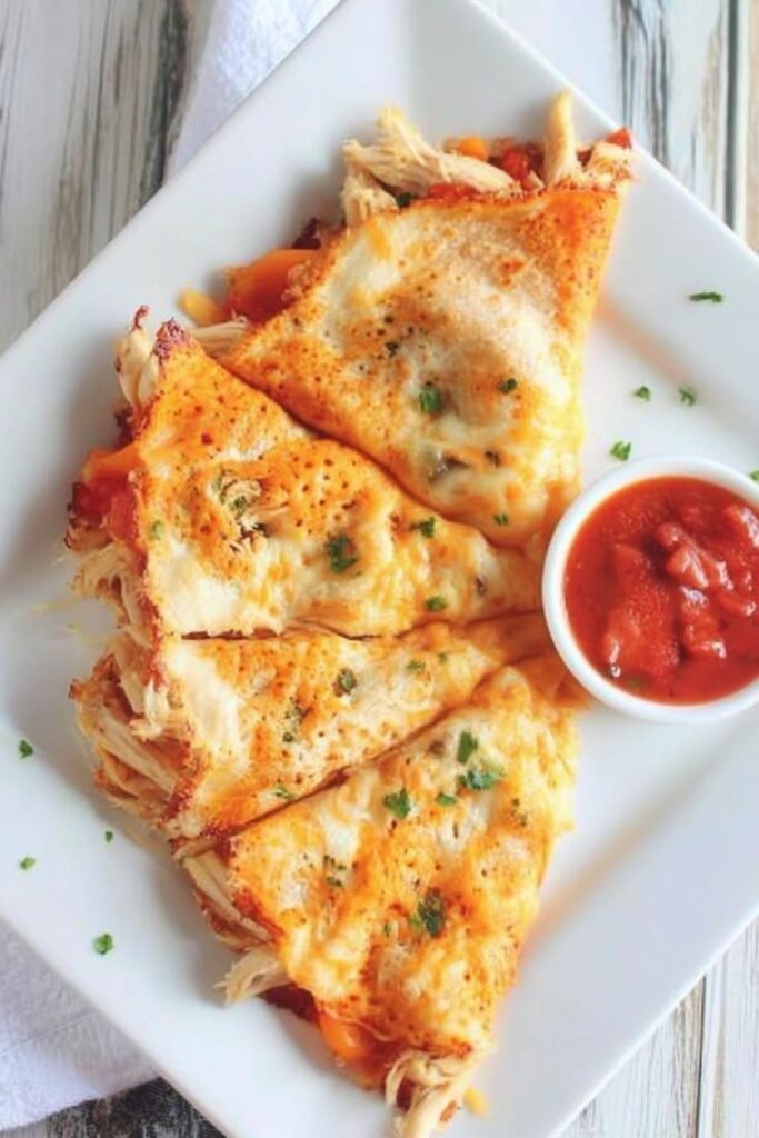 Keto Chicken Quesadilla – finished dish (hero)