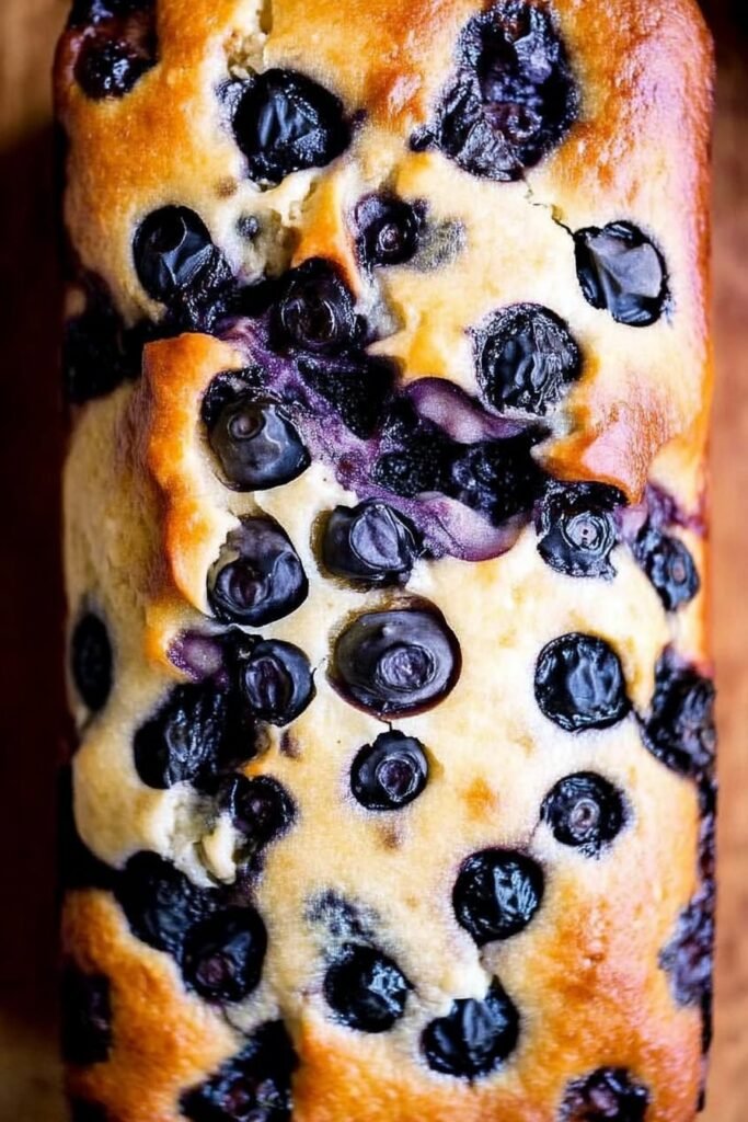 Lemon Blueberry Bread – finished dish (hero)