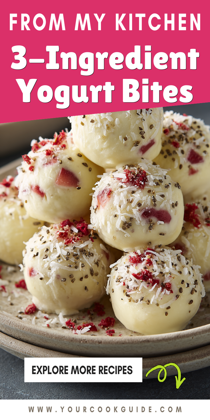 3-Ingredient Yogurt Bites served warm with cozy spices