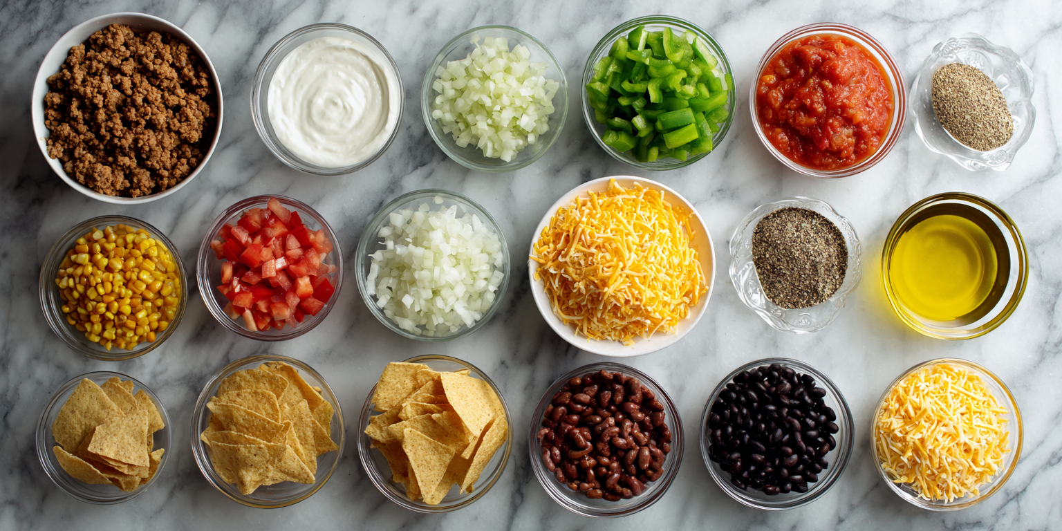 Beefy Cheesy Taco Soup served warm with cozy spices