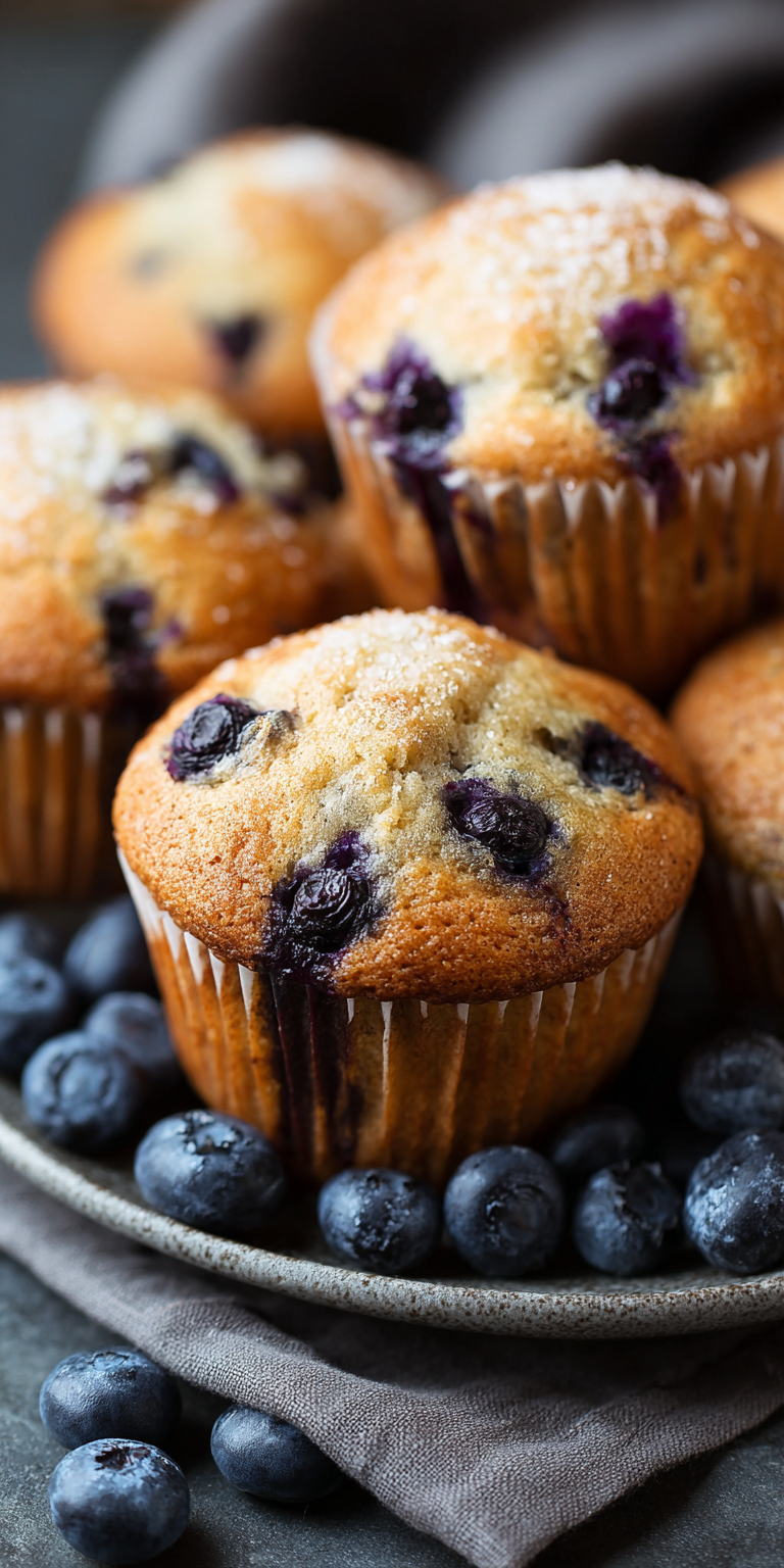 Blueberry Banana Muffins served warm with cozy spices