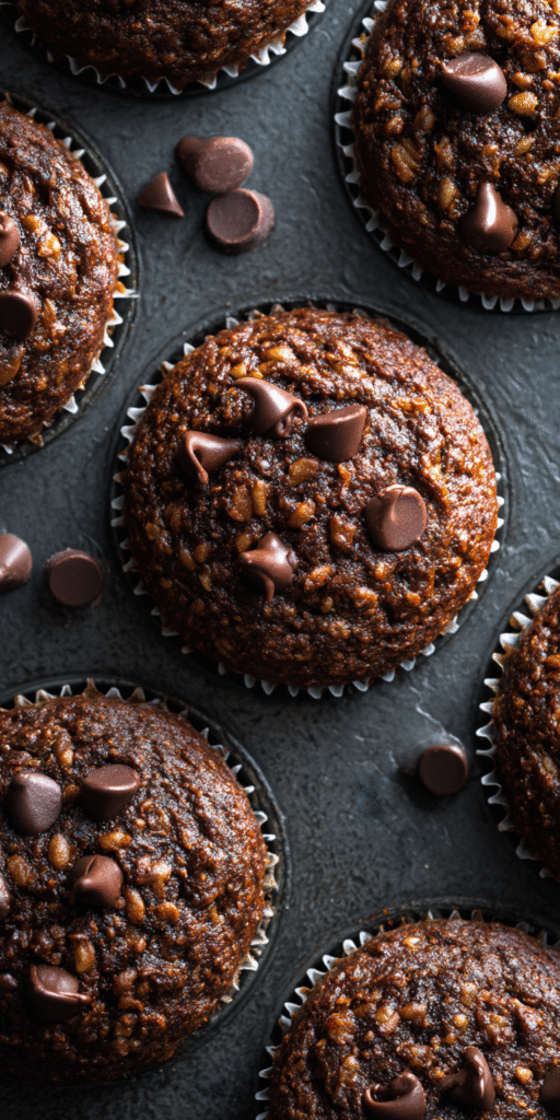 Chocolate Banana Oat Muffins Recipe