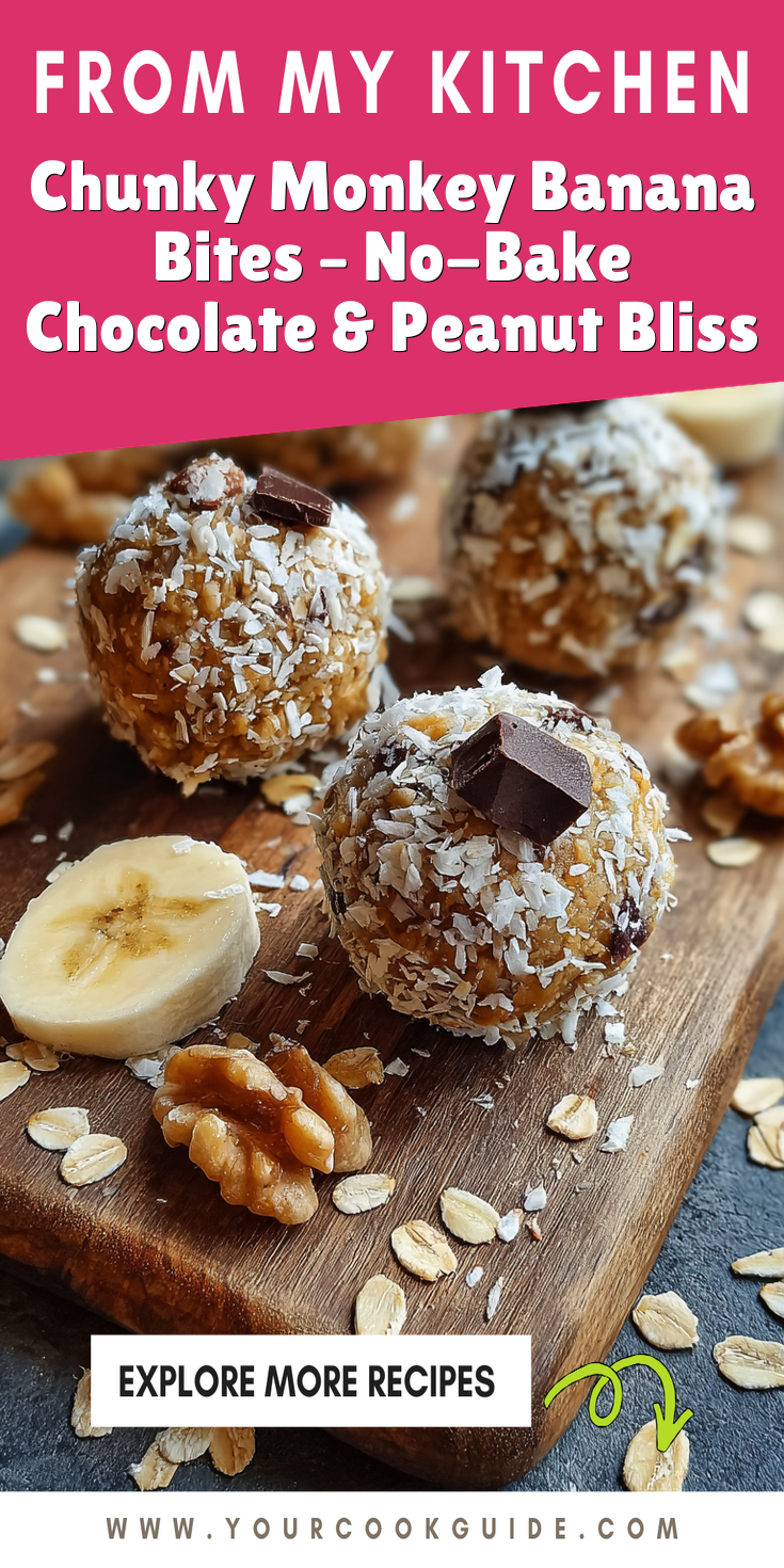 Chunky Monkey Banana Bites – No-Bake Chocolate & Peanut Bliss served warm with cozy spices
