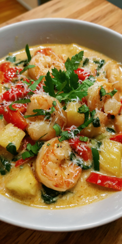 Coconut Curry Shrimp Scampi Recipe