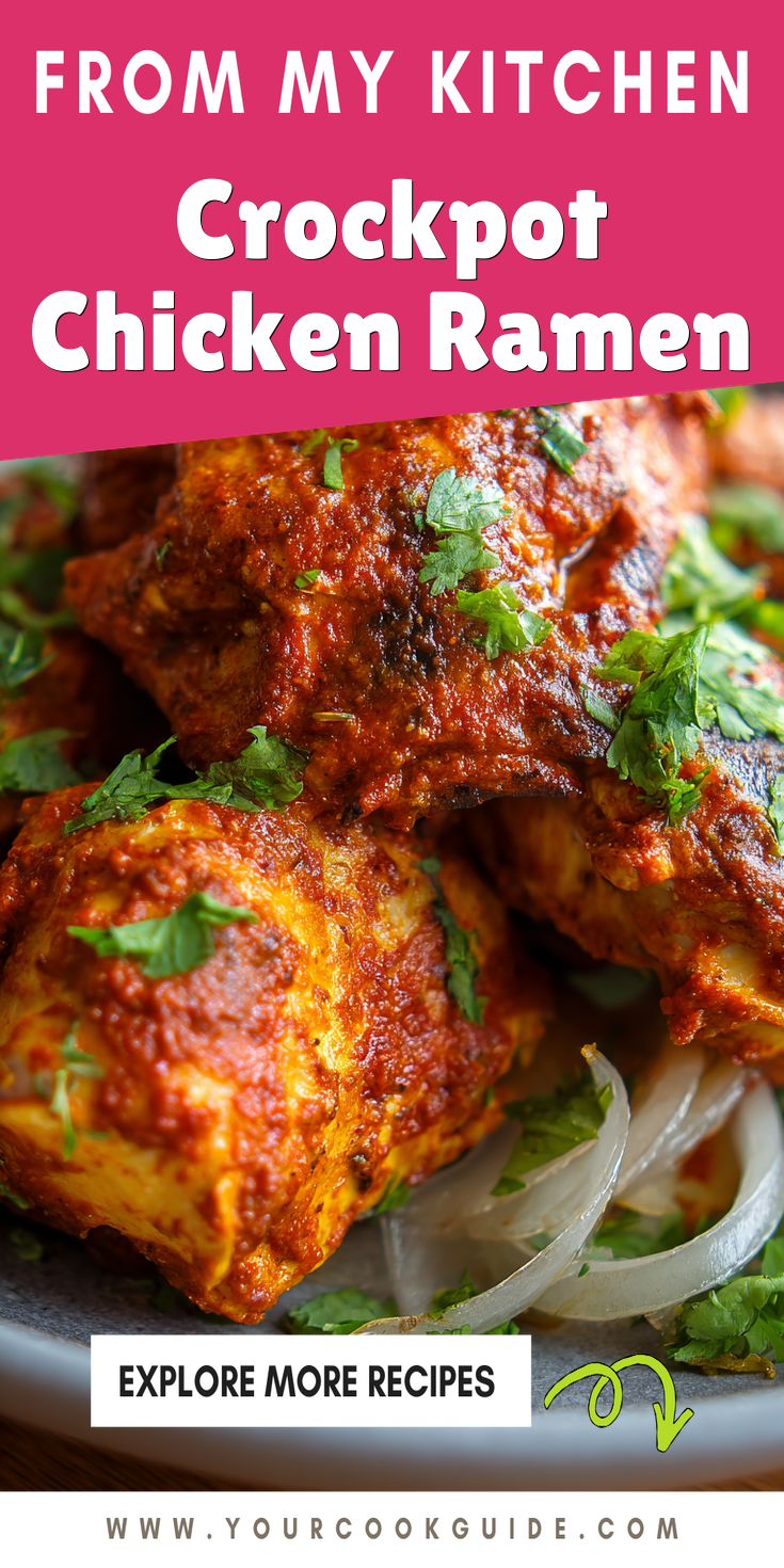 Crockpot Chicken Ramen served warm with cozy spices