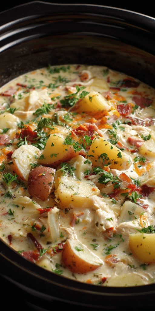 Crockpot Potato Soup – One-Pot Weeknight Winner served warm with cozy spices