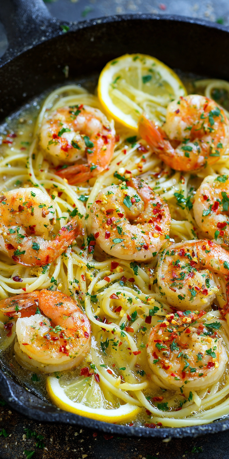 Dijon-Infused Shrimp Scampi – Bold & Tangy Flavor served warm with gentle spices and a cozy aroma
