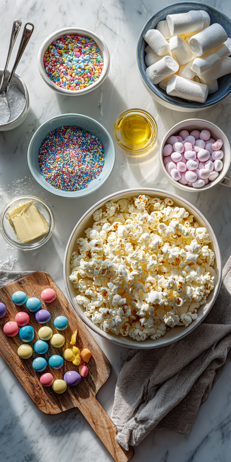 Funfetti Marshmallow Popcorn – Colorful Party Snack Fun served warm with cozy spices