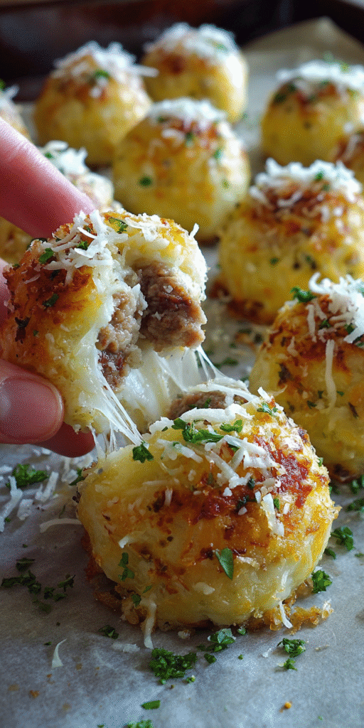 Garlic Parmesan Cheeseburger Bombs served warm with cozy spices