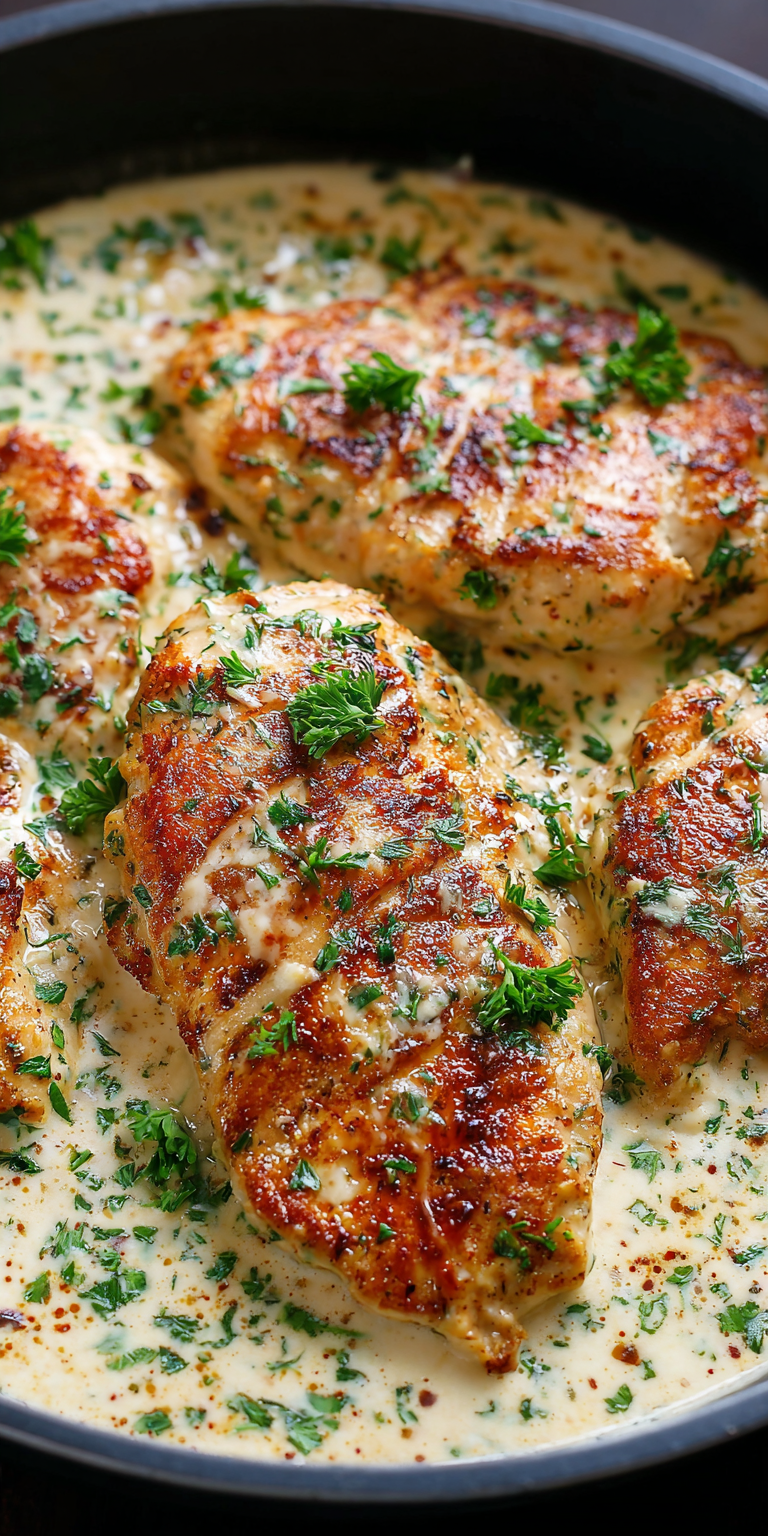 Garlic Parmesan Chicken Pasta &ndash; Fast & Flavorful served warm with cozy spices