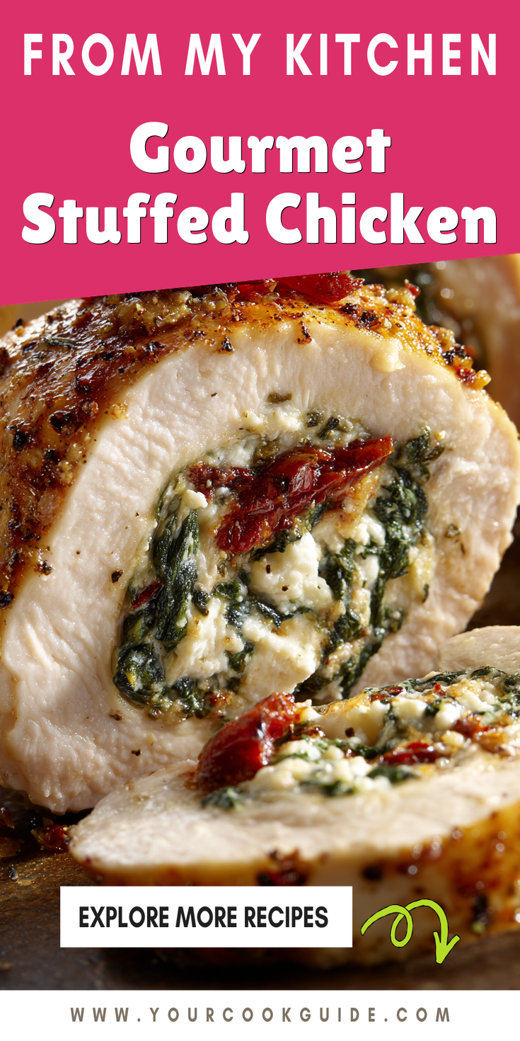 Gourmet Stuffed Chicken served warm with cozy spices