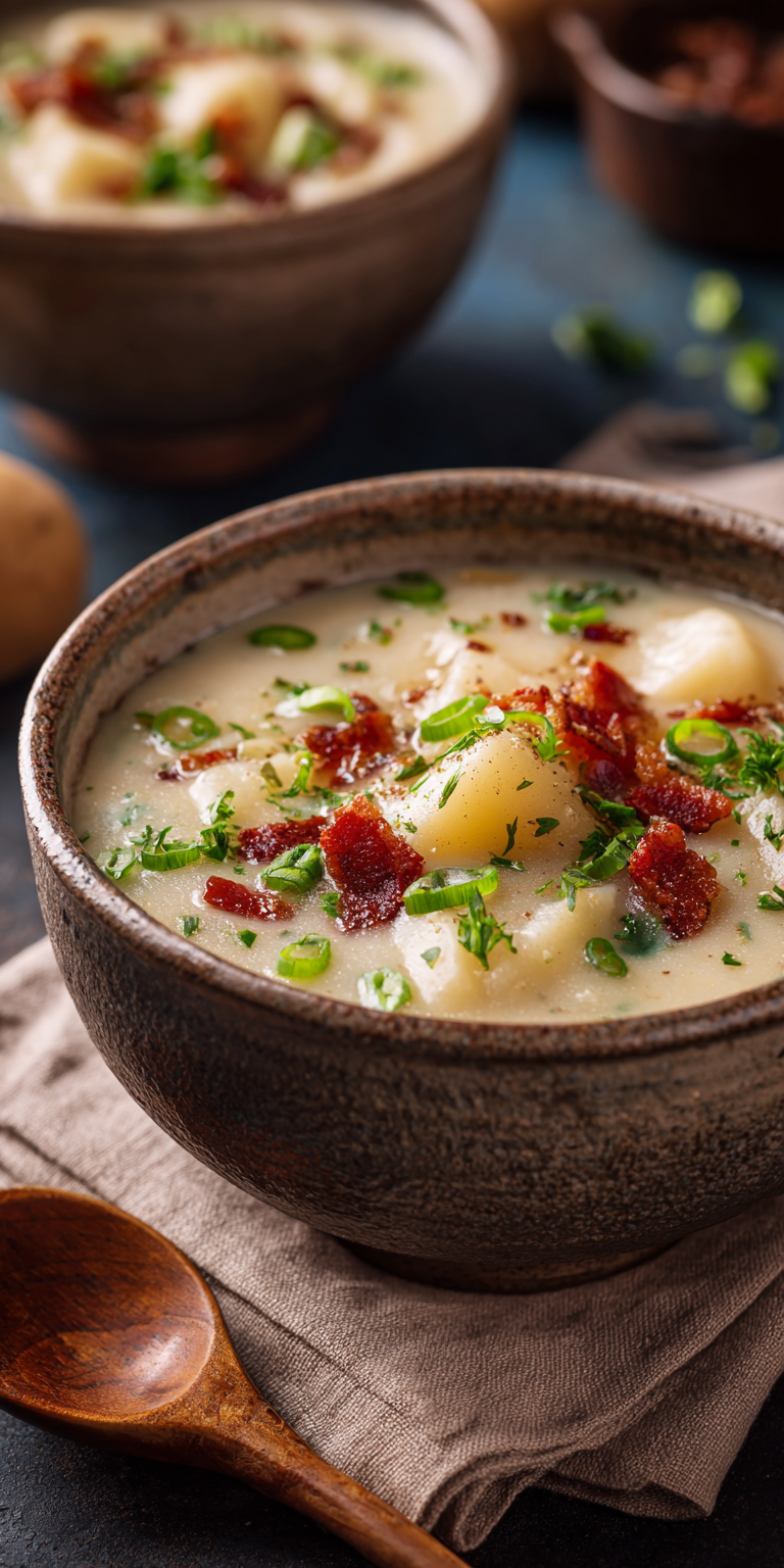 Grandma’s Classic Potato Soup – Easy Modern Twist served warm with cozy spices