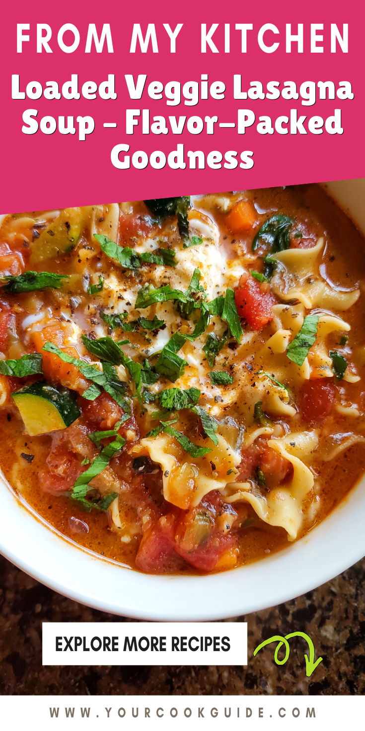 Loaded Veggie Lasagna Soup – Flavor-Packed Goodness served warm with cozy spices