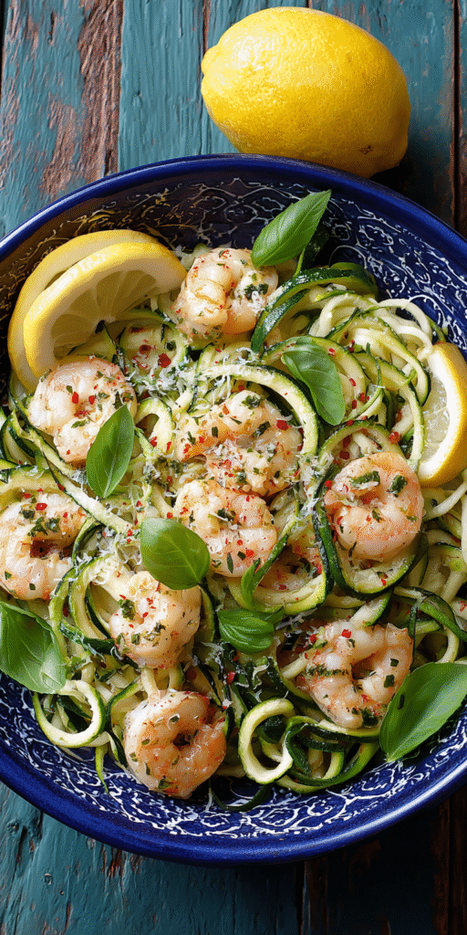 Low-Carb Zoodle Shrimp Scampi – Healthy & Delicious Recipe