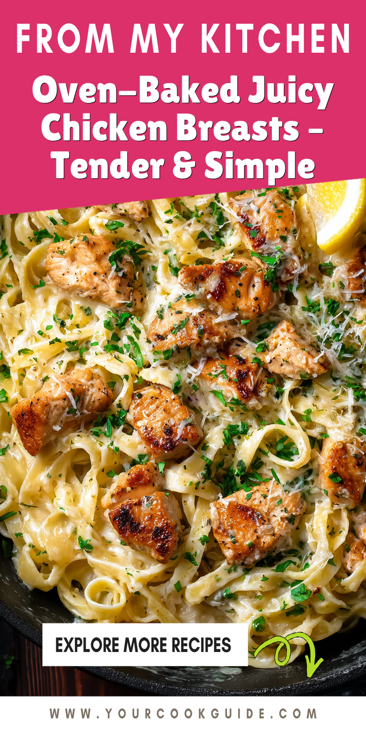 Oven-Baked Juicy Chicken Breasts &ndash; Tender & Simple served warm with cozy spices
