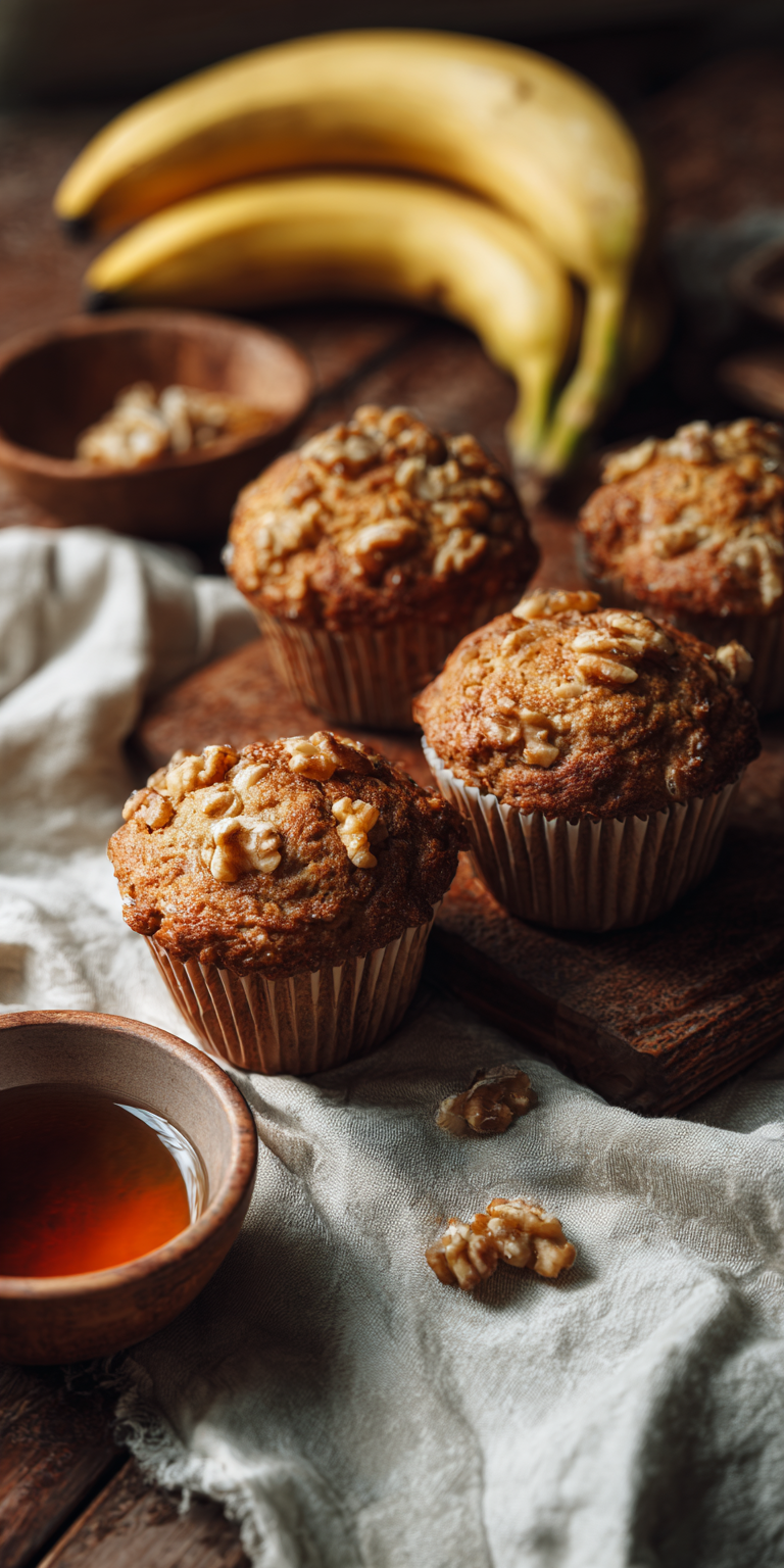 Peanut Butter Banana Muffins – Sweet & Nutty Breakfast Treat served warm with cozy spices