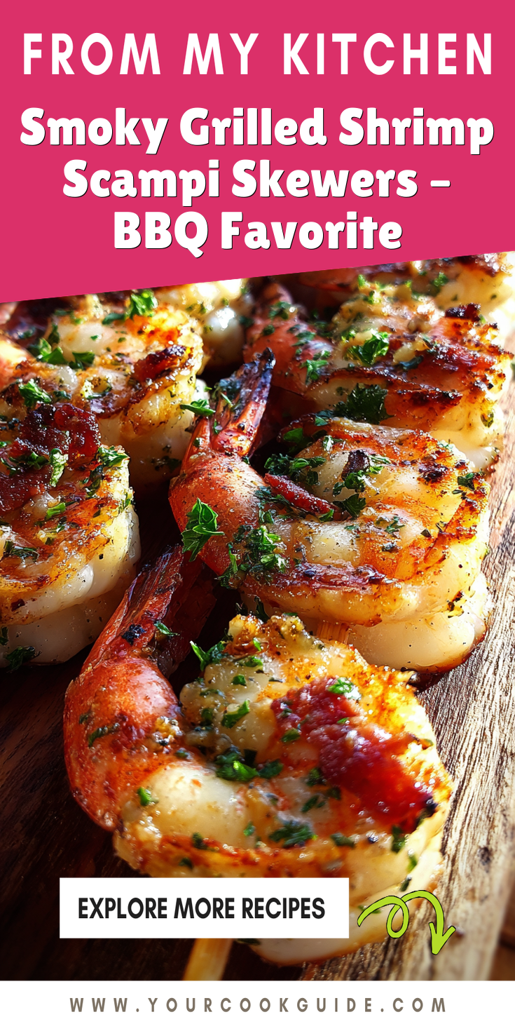 Smoky Grilled Shrimp Scampi Skewers &ndash; BBQ Favorite served warm with cozy spices