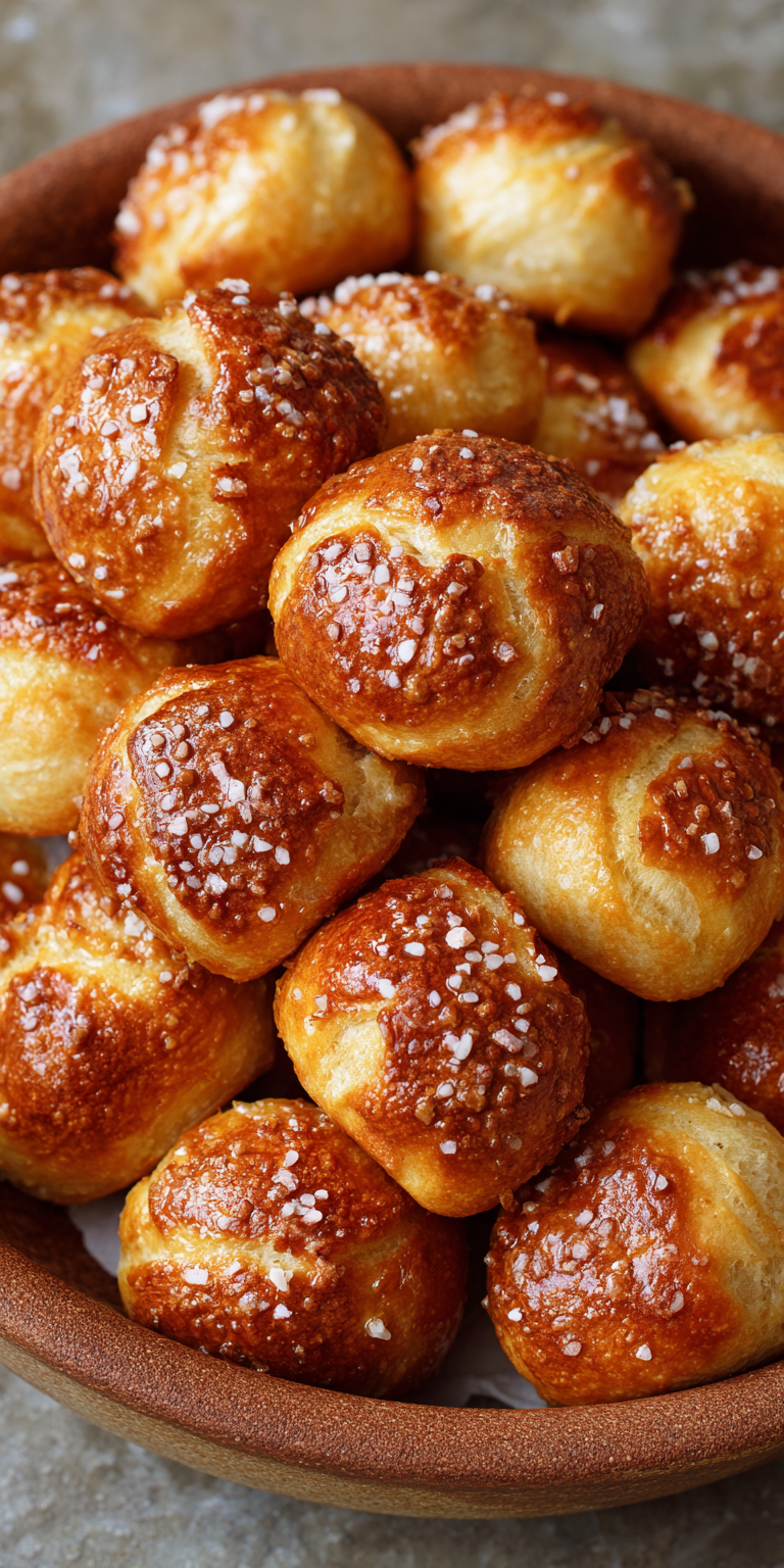 Soft Pretzel Bites served warm with gentle spices and a cozy aroma