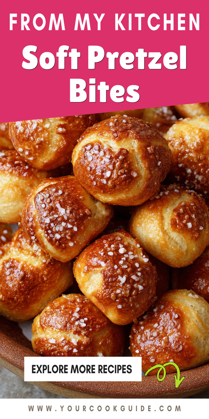 Soft Pretzel Bites served warm with cozy spices