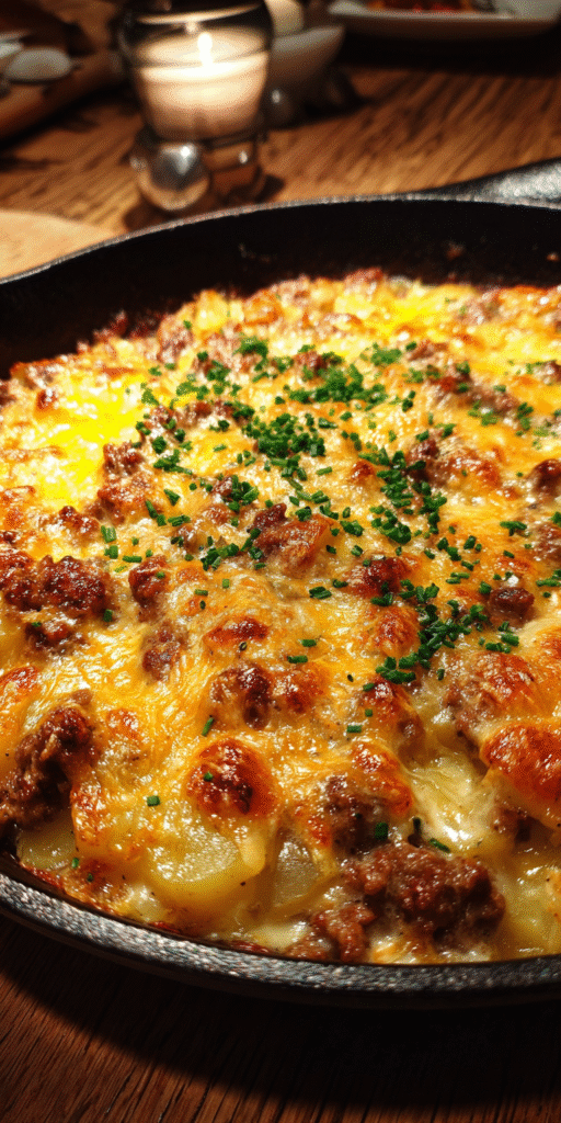 Southwest Cheesy Ground Beef & Potato Skillet: A One-Pan Wonder