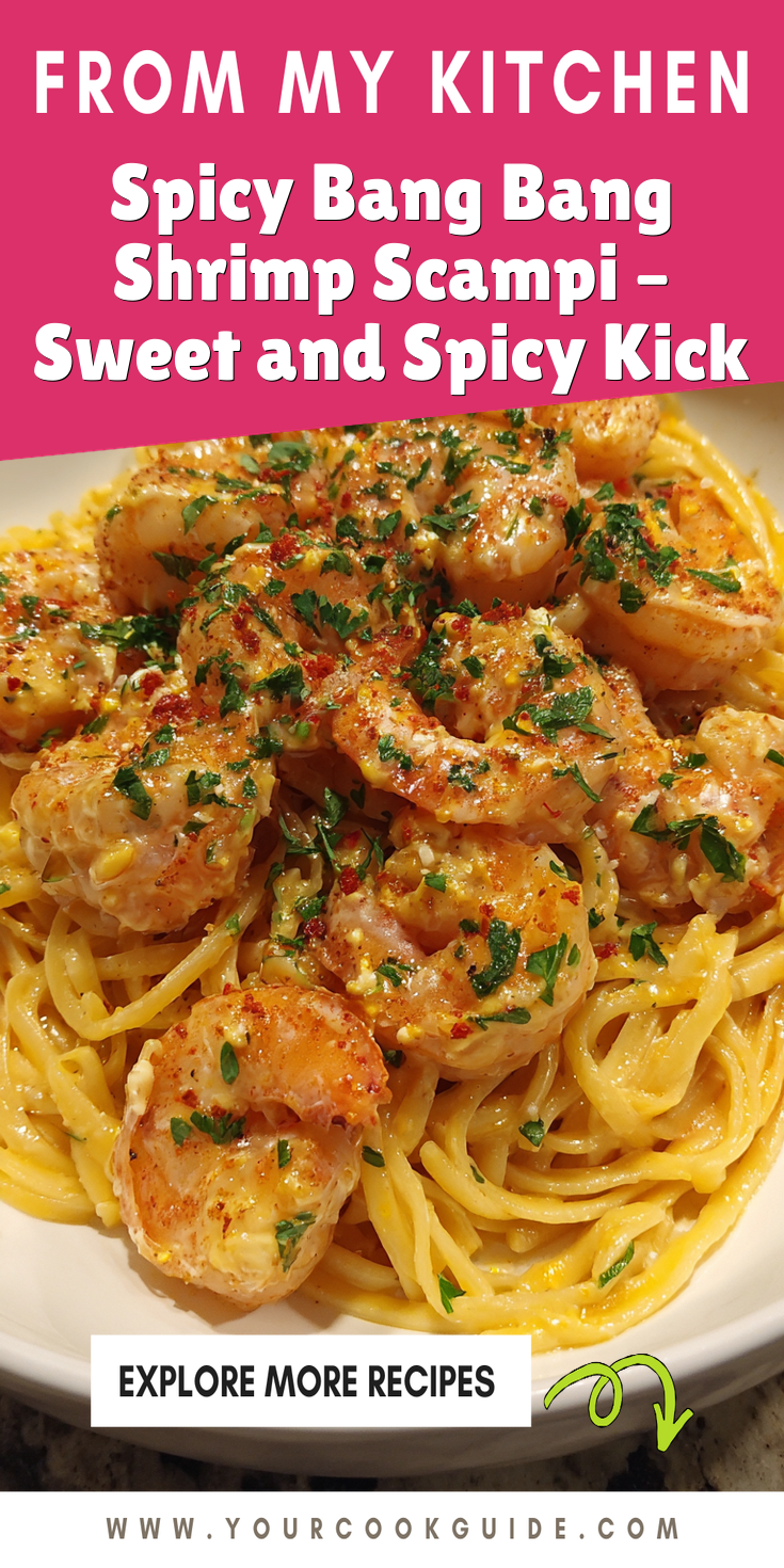 Spicy Bang Bang Shrimp Scampi &ndash; Sweet and Spicy Kick served warm with cozy spices