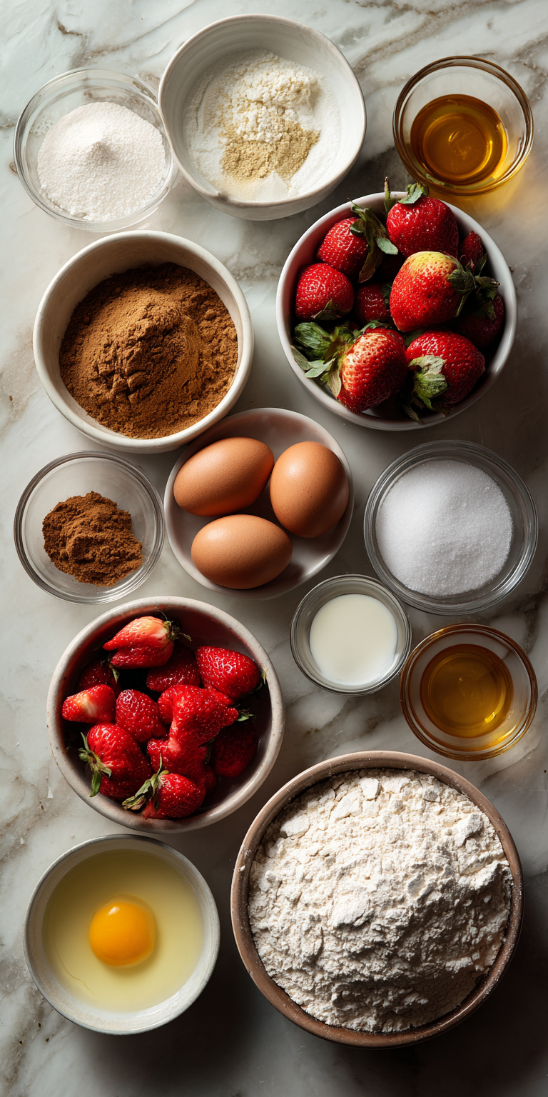 Strawberry Banana Muffins served warm with cozy spices