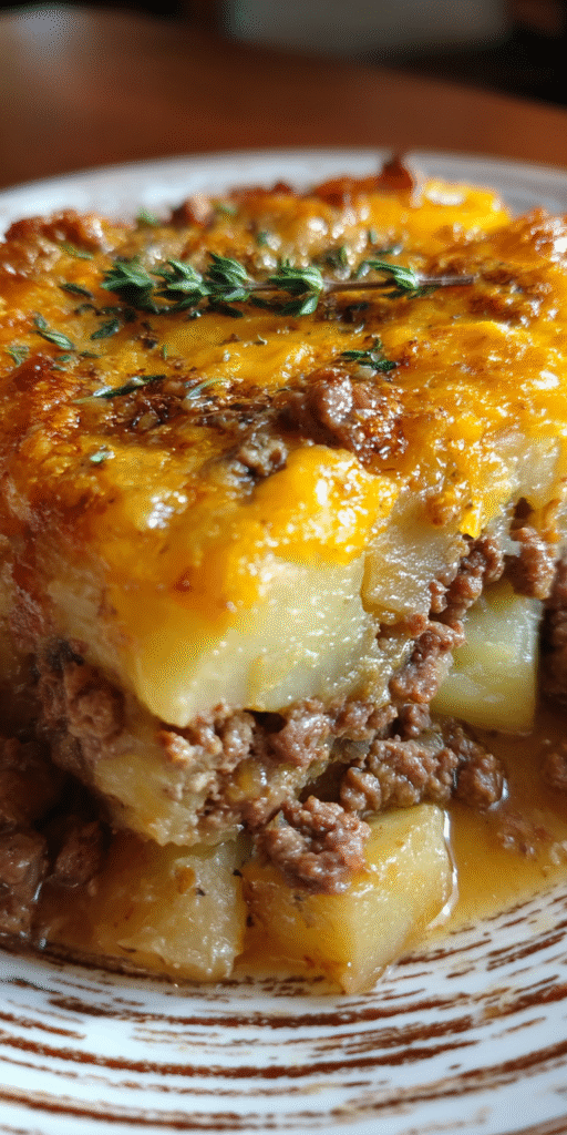 Ultimate Ground Beef & Potato Casserole – Comfort in a Dish Recipe