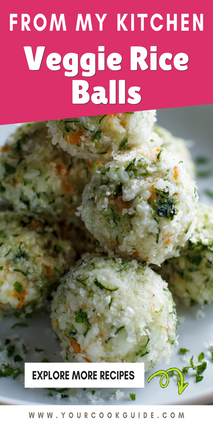 Veggie Rice Balls served warm with cozy spices