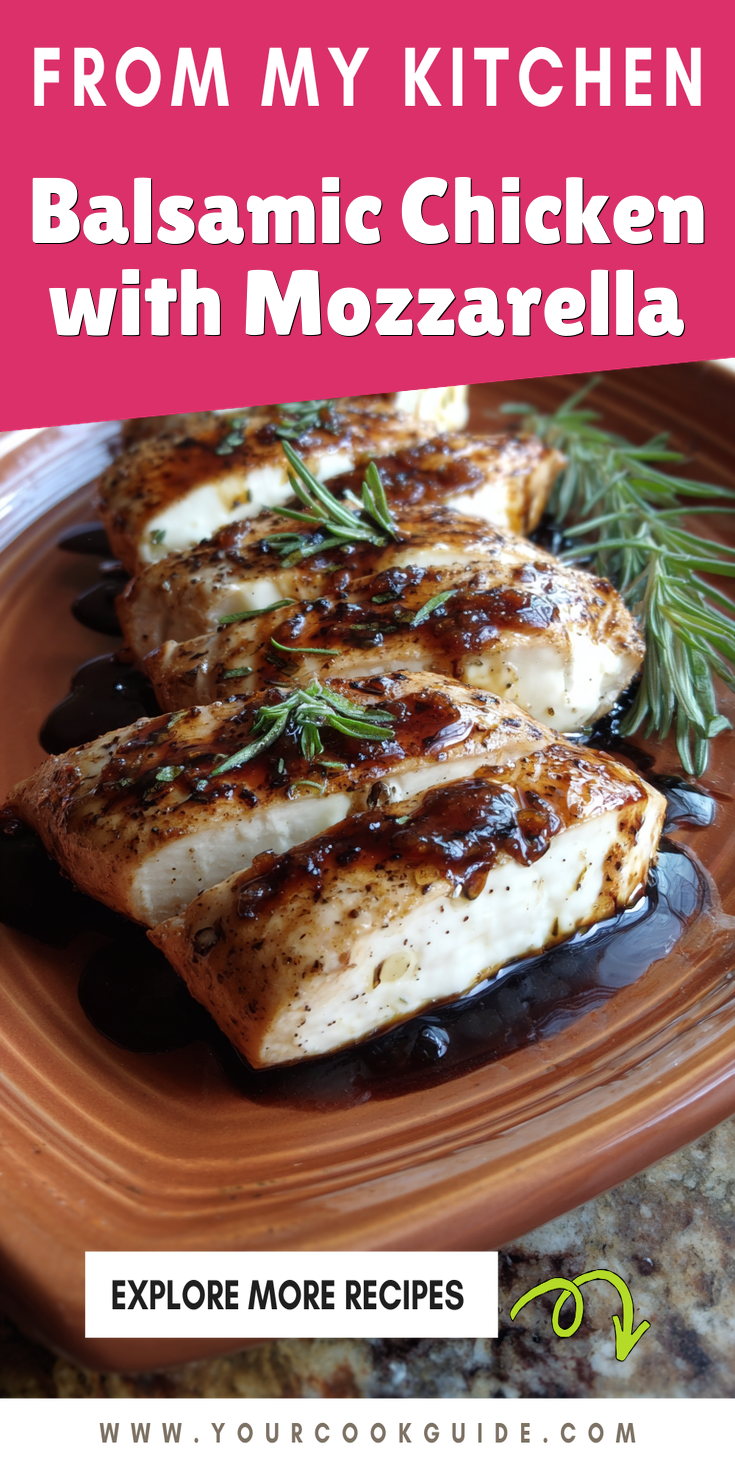 Balsamic Chicken with Mozzarella served warm with cozy spices