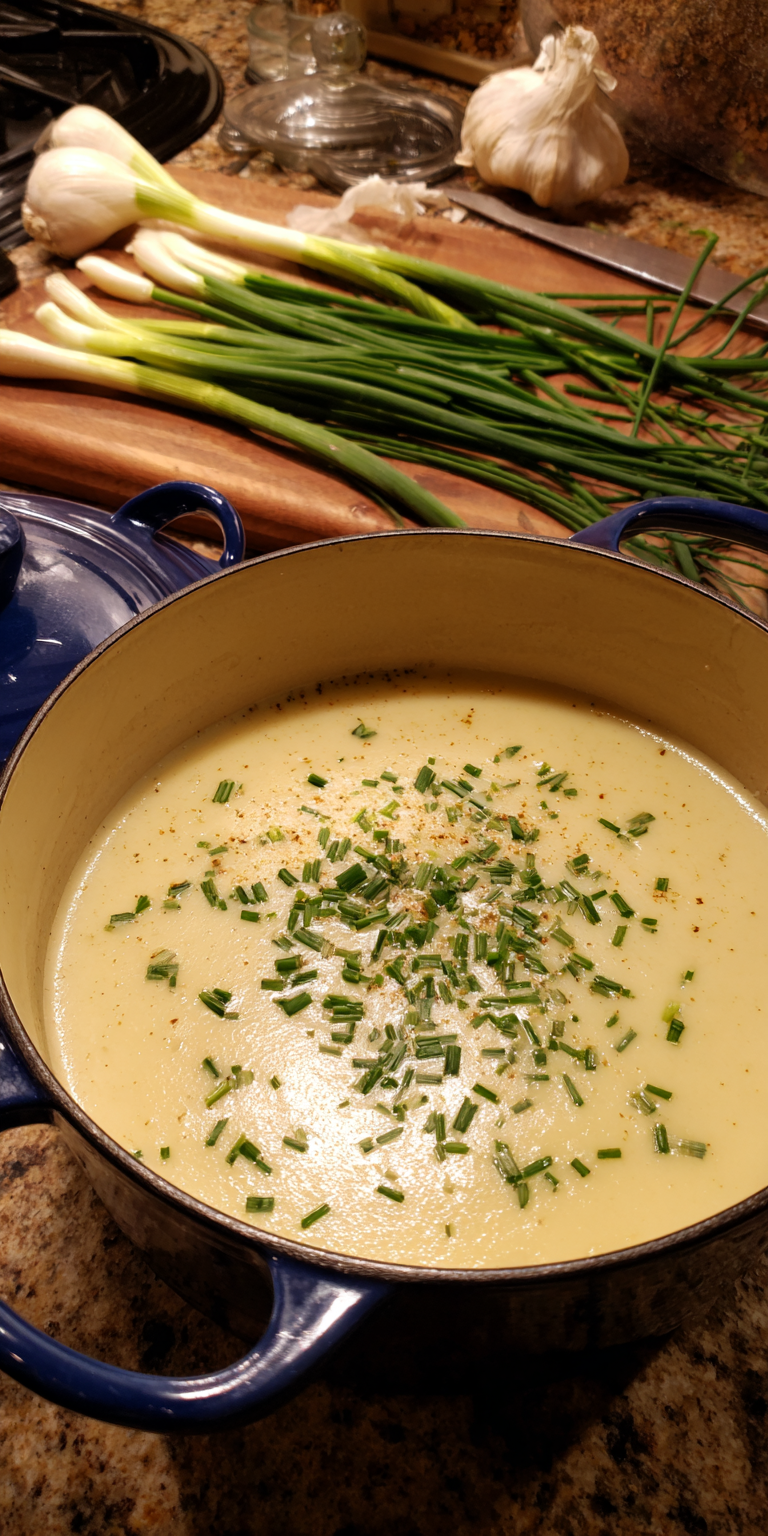 Best Potato Leek Soup served warm with cozy spices
