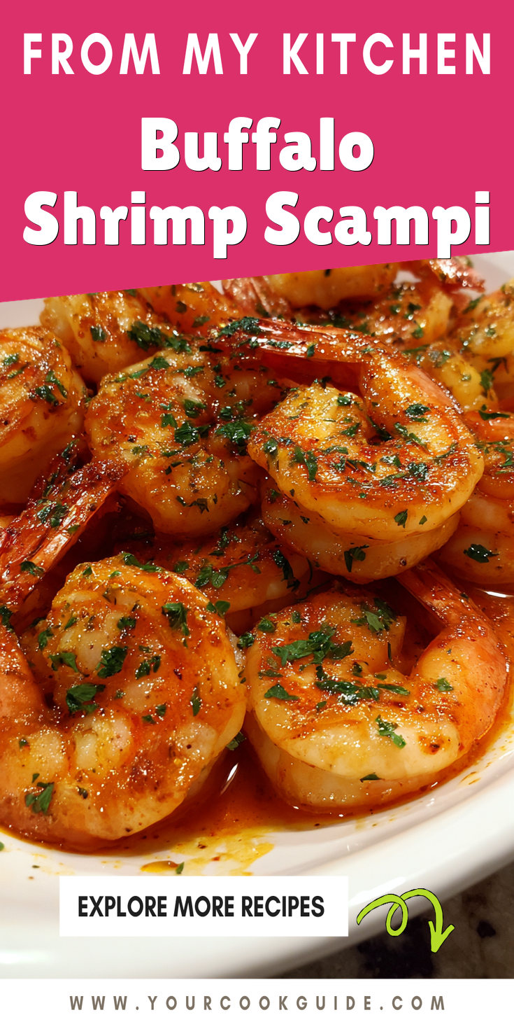 Buffalo Shrimp Scampi served warm with cozy spices