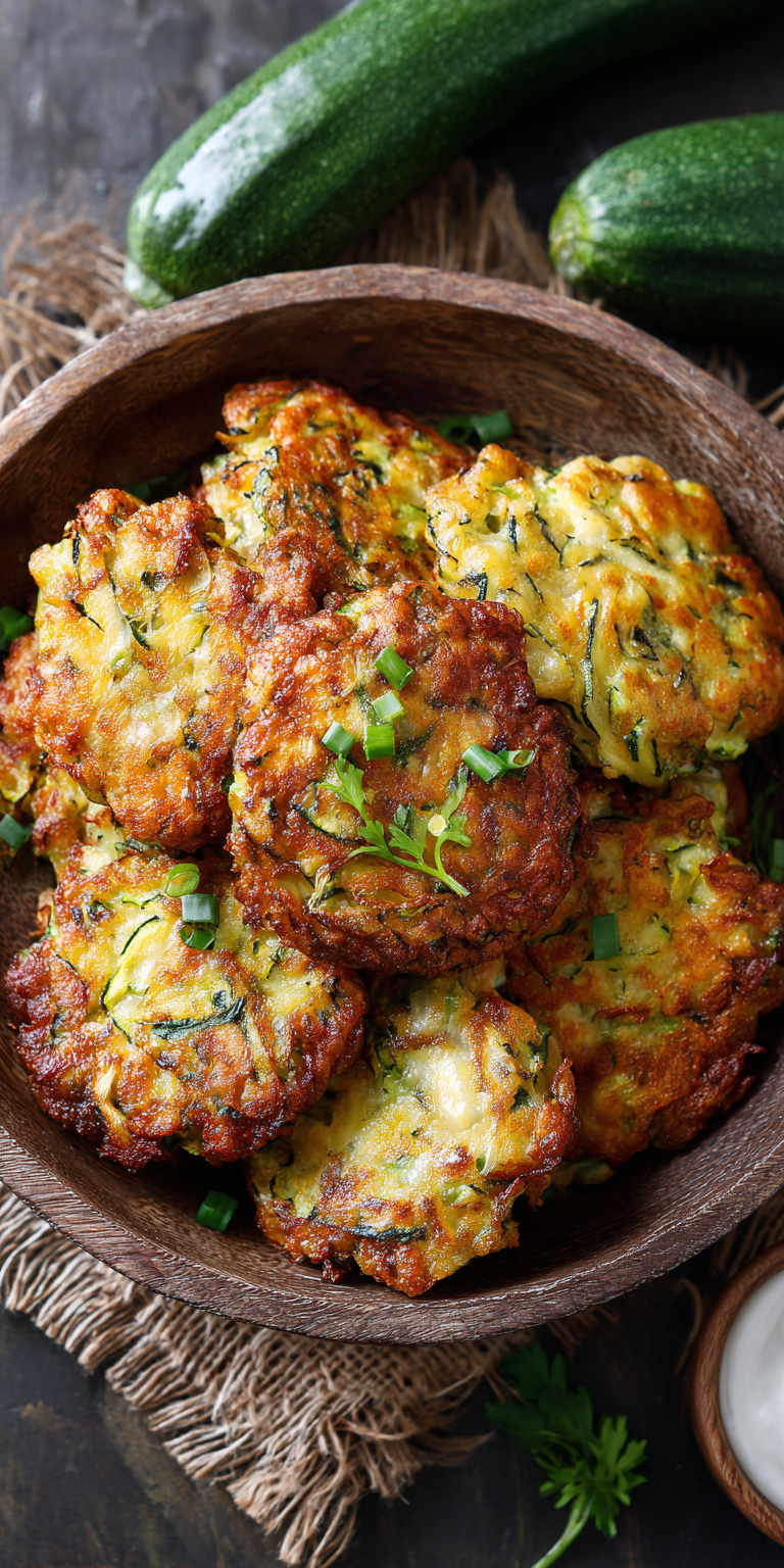 Cheesy Zucchini Fritters Recipe