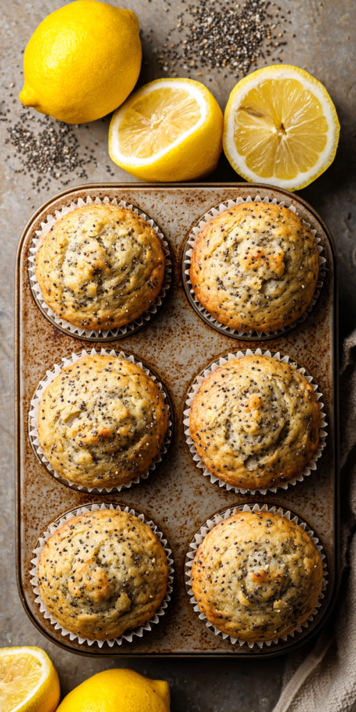 Lemon Poppy Seed Banana Muffins Recipe