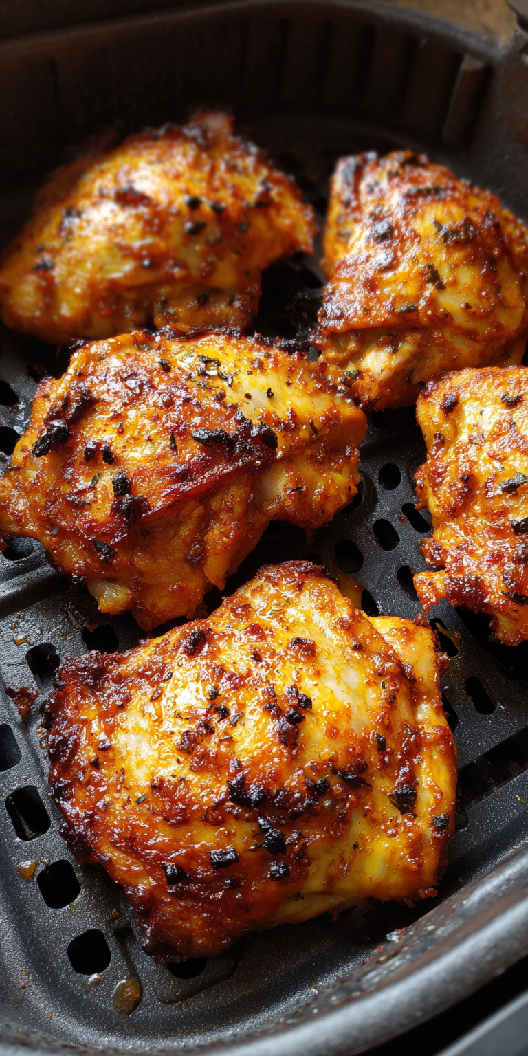 Maple-Glazed Air Fryer Chicken served warm with cozy spices