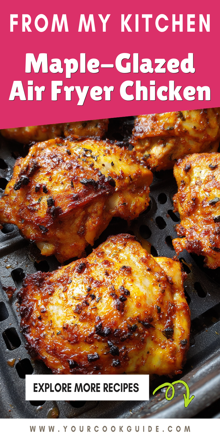 Maple-Glazed Air Fryer Chicken served warm with cozy spices