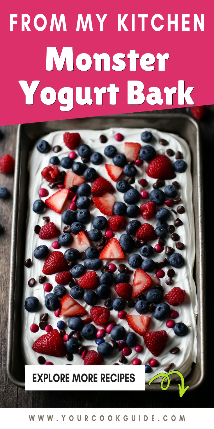 Monster Yogurt Bark served warm with cozy spices