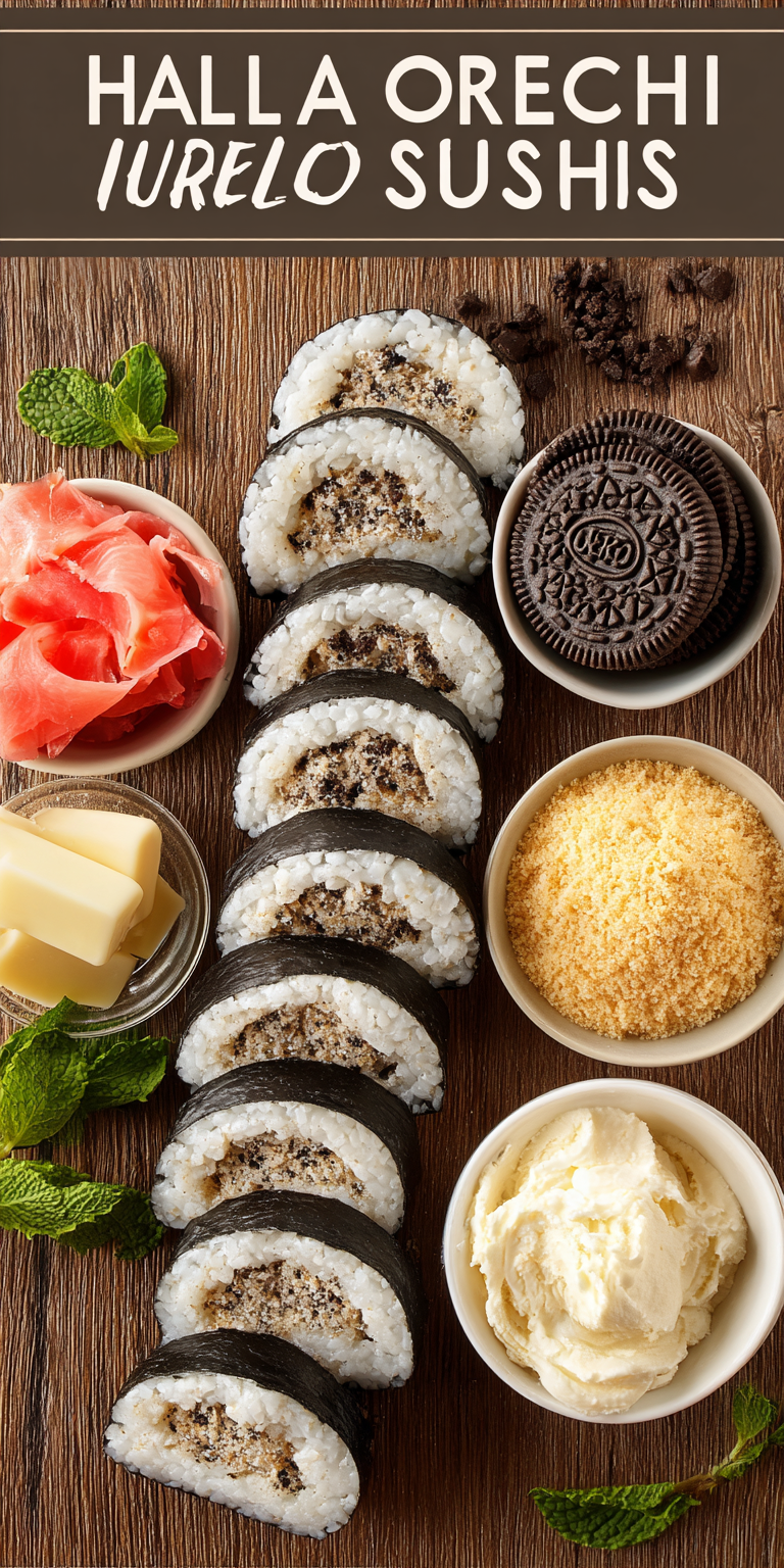Oreo Sushi Rolls served warm with cozy spices