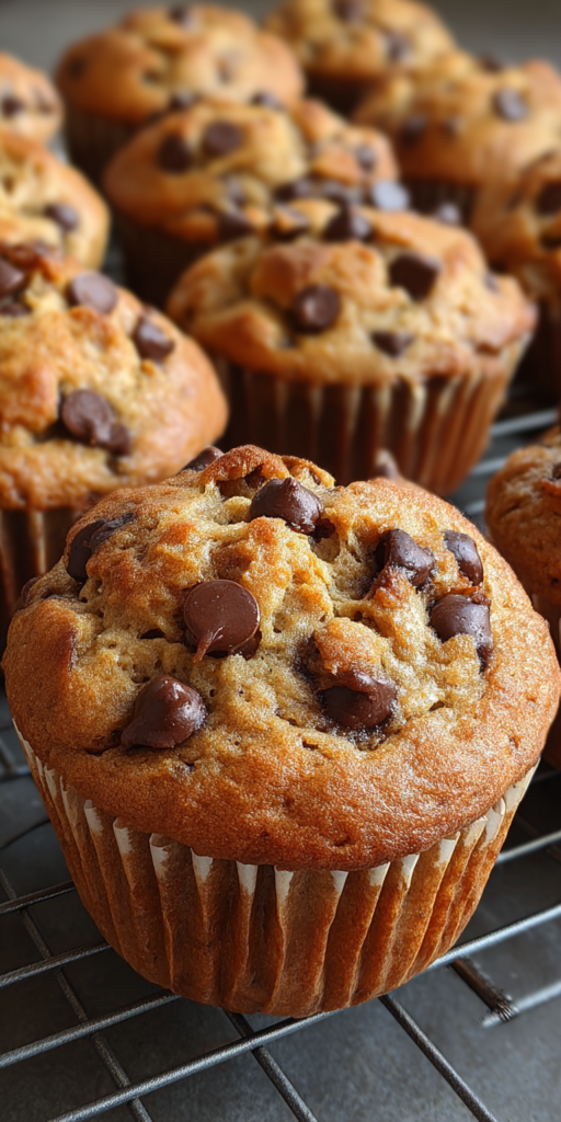 Peanut Butter Chocolate Banana Muffins Recipe