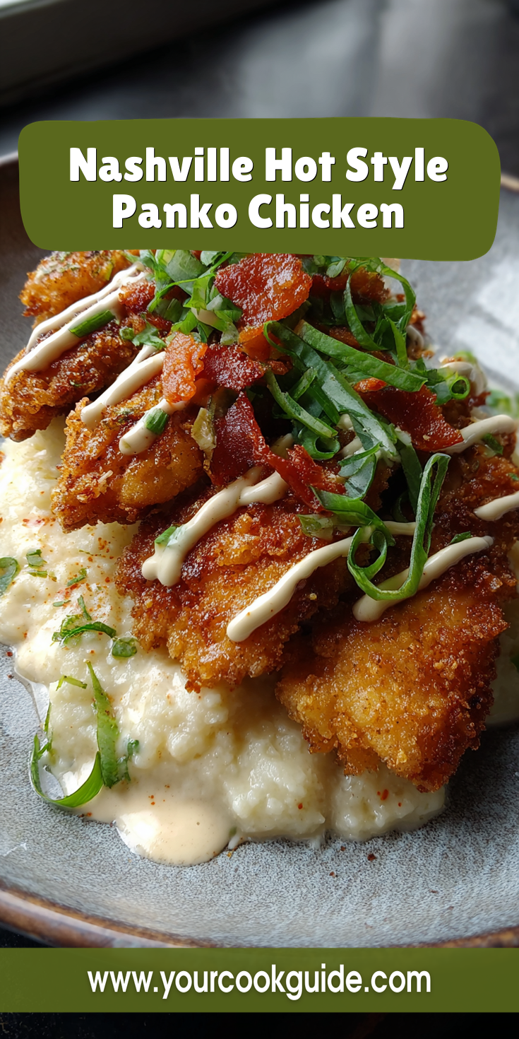 Nashville Hot Style Panko Chicken served warm with cozy spices