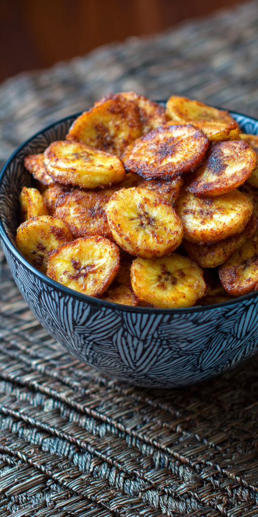 Savory Paprika & Garlic Air Fryer Banana Chips Recipe