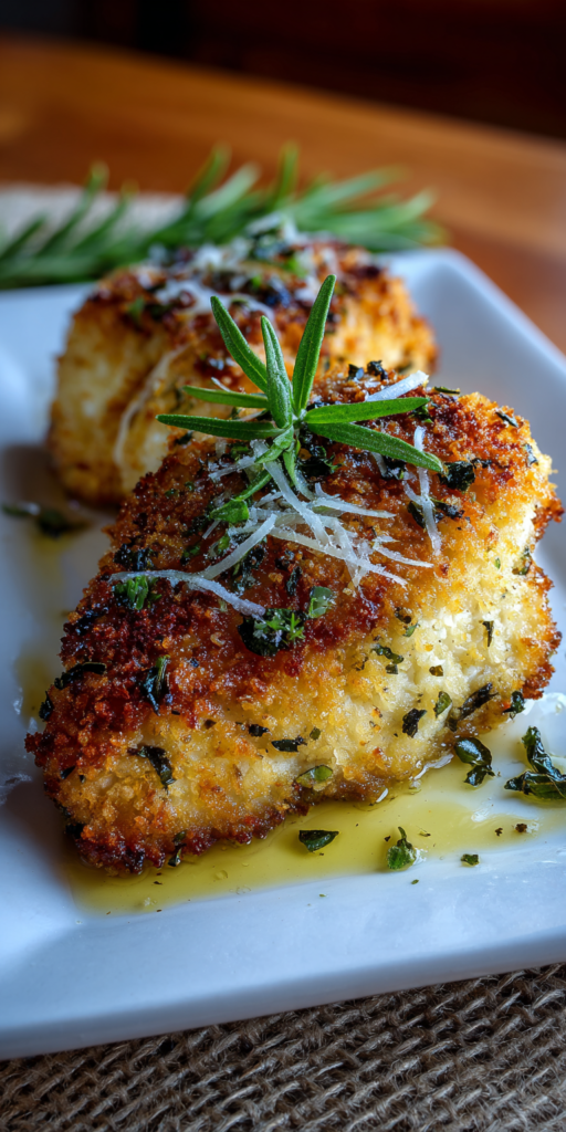 Truffle Oil & Herb Panko Parmesan Chicken Recipe