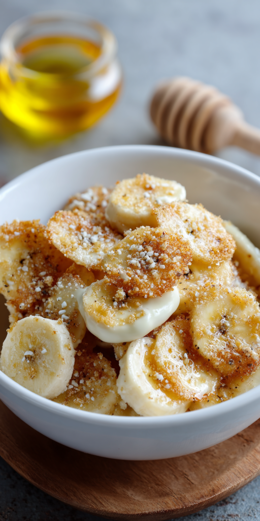 White Chocolate Dipped Air Fryer Banana Chips Recipe