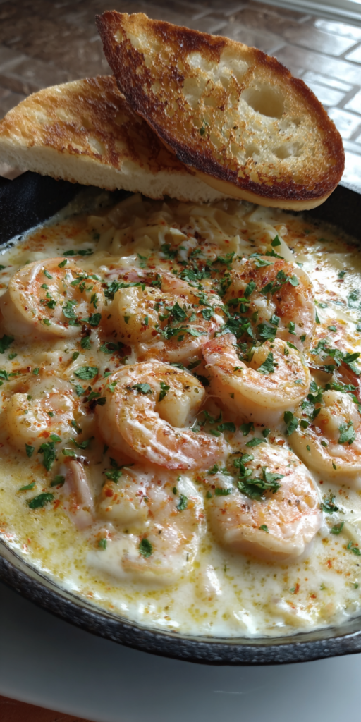 White Garlic Sauce Shrimp Lasagna Soup (Alfredo Style) Recipe
