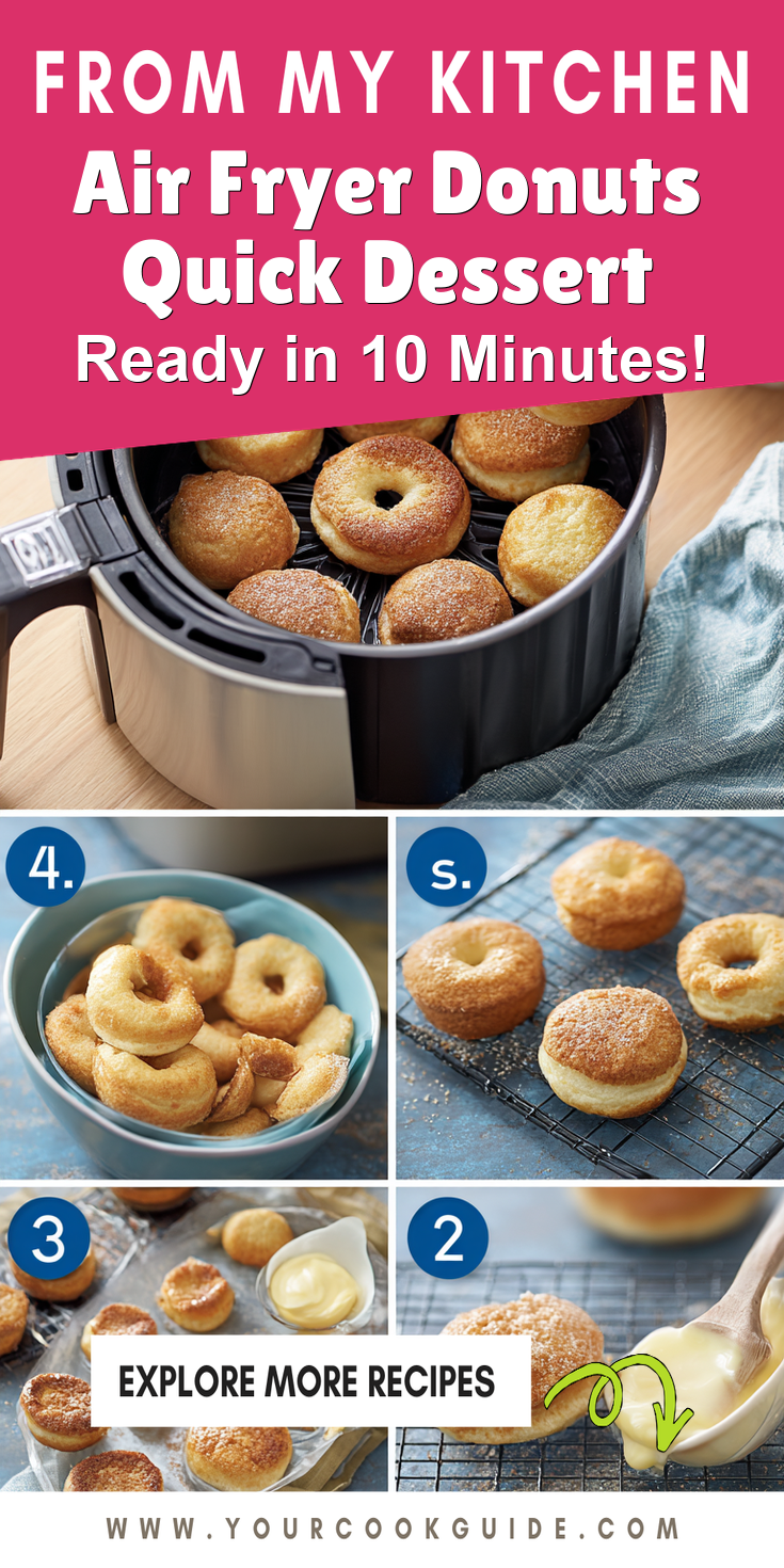 Air Fryer Donuts Quick Dessert served warm with cozy spices