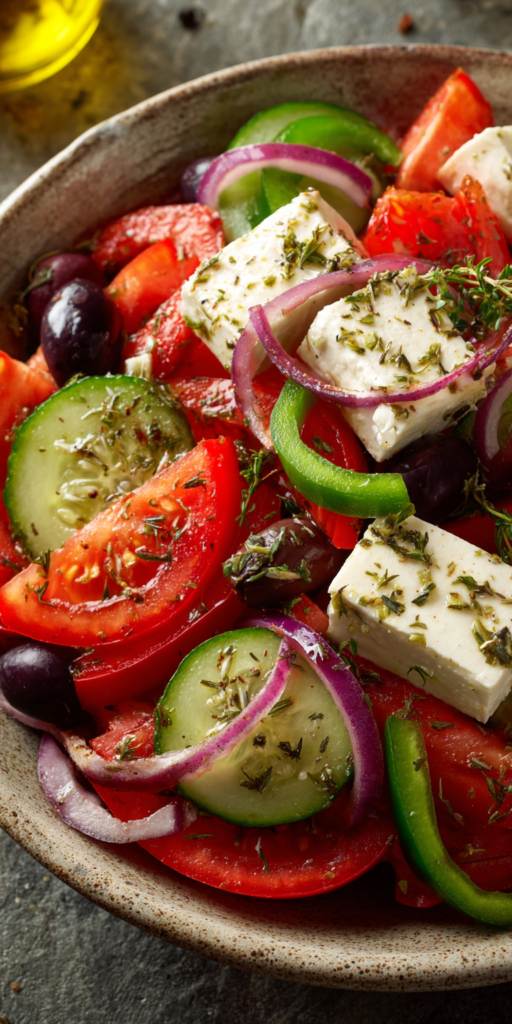Authentic Greek Village Horiatiki Salad Recipe
