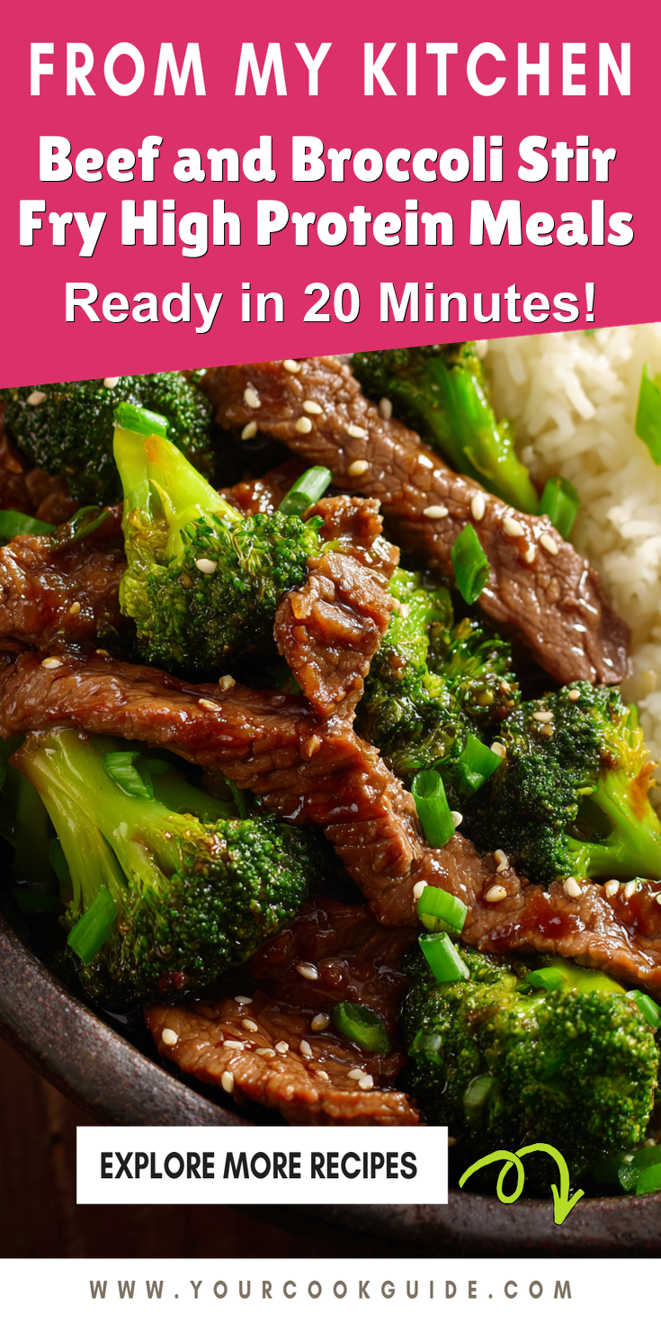 Beef and Broccoli Stir Fry High Protein Meals served warm with gentle spices and a cozy aroma