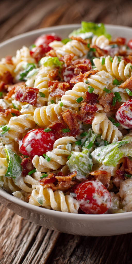 BLT Ranch Pasta Salad Easy Weeknight Dinners Recipe