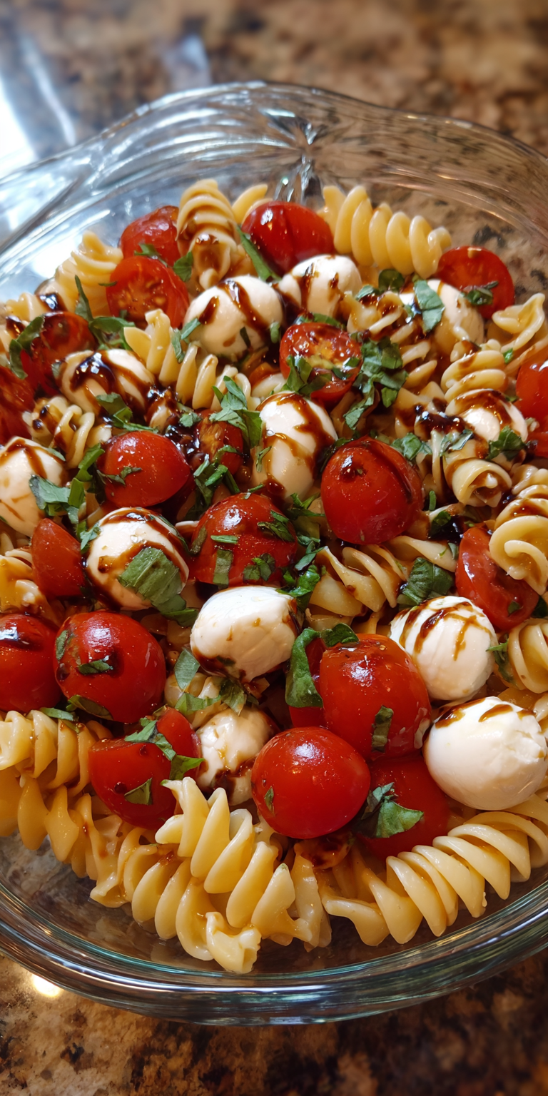 Caprese Pasta Salad Easy Salads served warm with cozy spices
